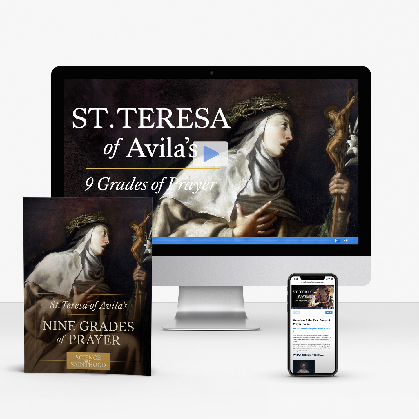 Individual Course: St. Teresa of Avila's Nine Grades of Prayer (with Print Workbook)
