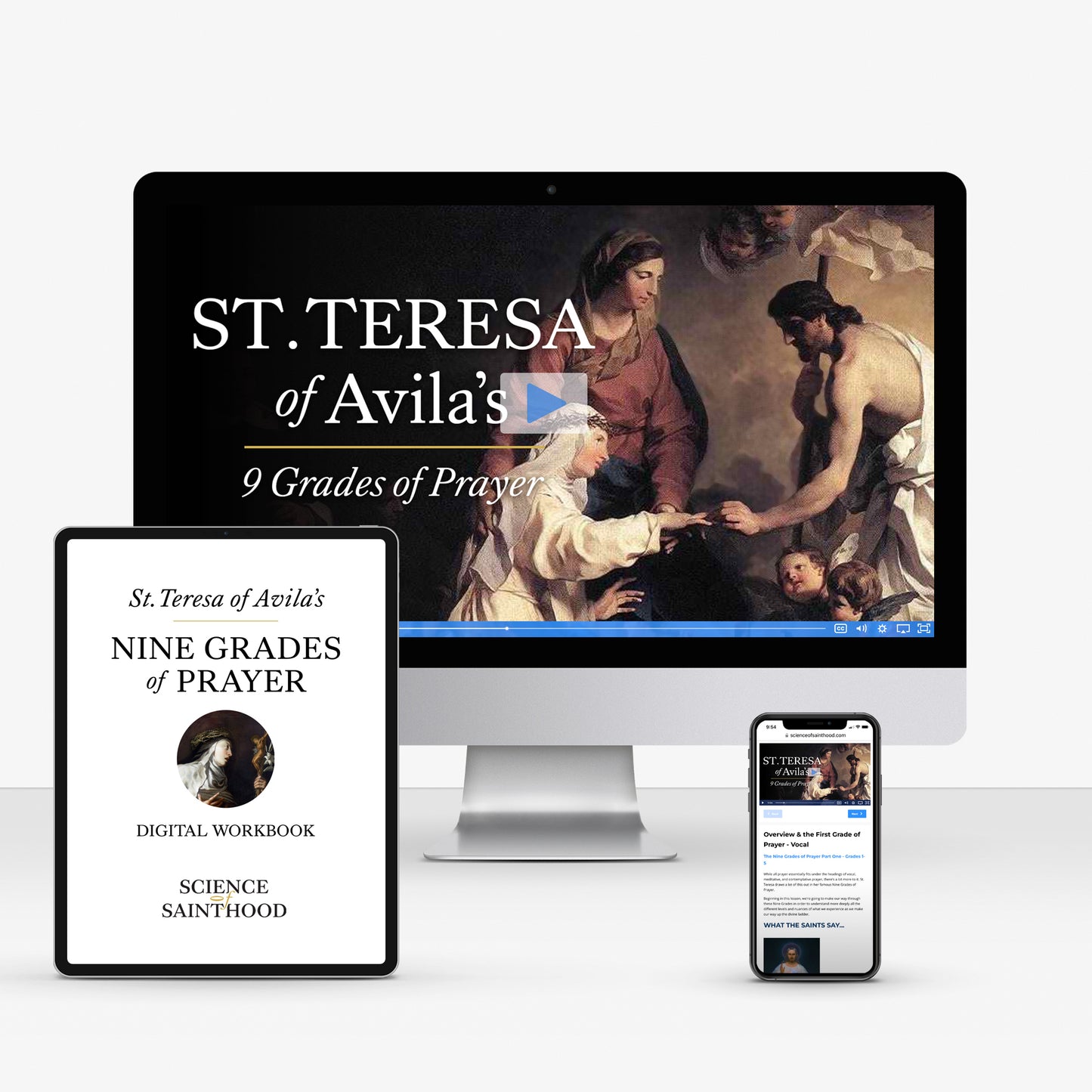 Individual Course: St. Teresa of Avila's Nine Grades of Prayer (with Digital Workbook)