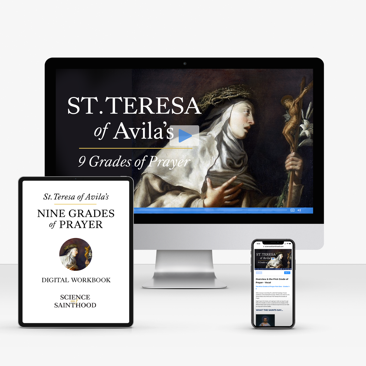 Individual Course: St. Teresa of Avila's Nine Grades of Prayer (with Digital Workbook)